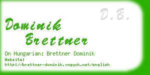 dominik brettner business card